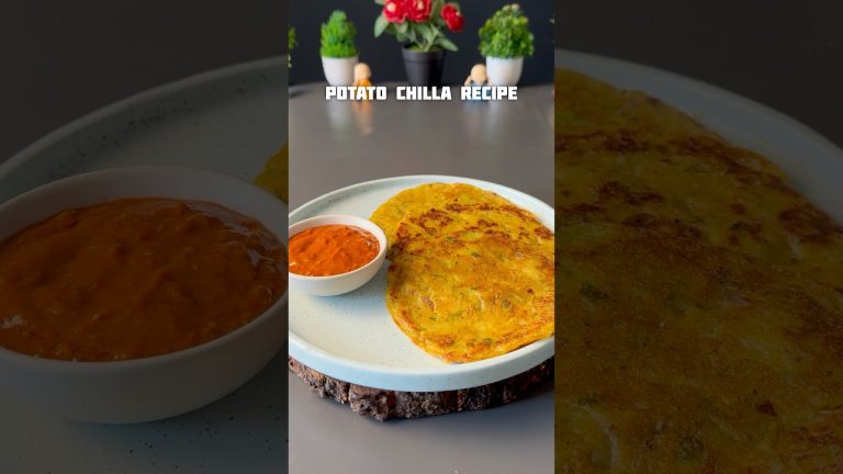 Viral Health Potato Chilla Recipe #shorts #recipe #potato #healthy