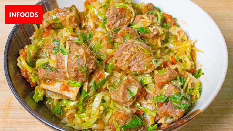 Cabbage and Beef Recipe | How to Cook Beef and Cabbage | Infoods