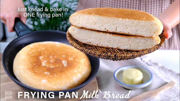 Soft & Fluffy Milk Bread in a Frying Pan. Easy to Make, No Oven Needed!