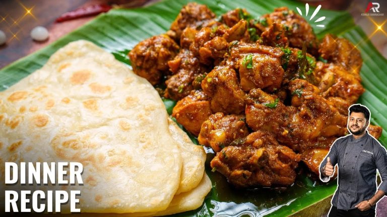 चिकन फ्राइ और नरम पराठा डिनर रेसिपी | Easy Dinner Recipe Hindi | Atanur Rannaghar Hindi