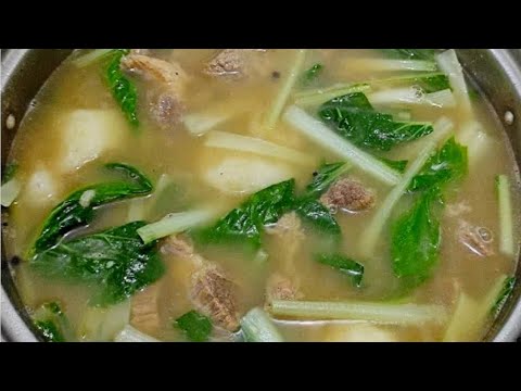 Nilagang Baka with Pechay and Gabi | Beef Nilaga