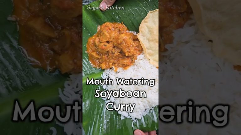 10 Min Soyabean Curry… No Water Recipe #Shorts