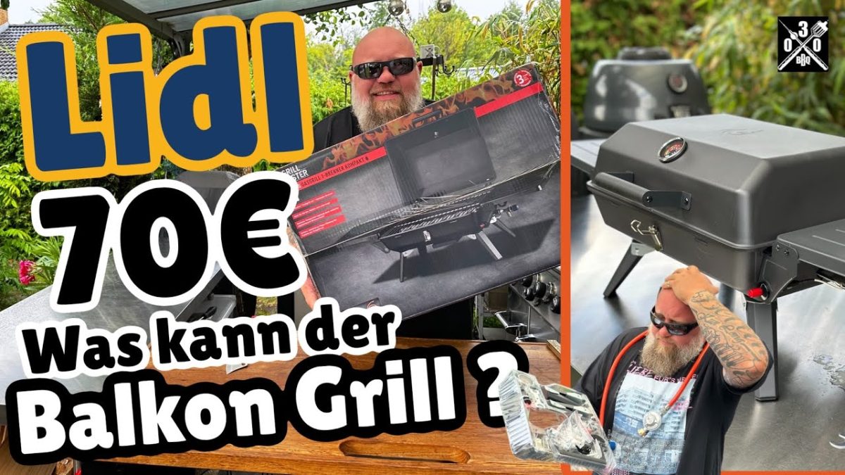 70€ LIDL Balkon Grill Memphis Gut oder Schrott ? 030 BBQ