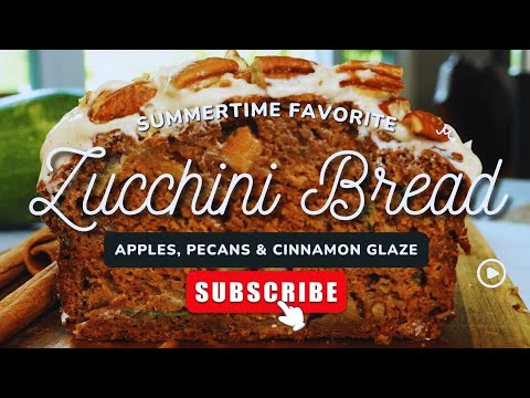 Make Spiced Apple Zucchini Bread | A Cozy Fall Treat! #cakerecipe