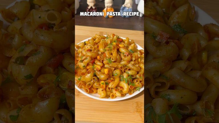 Macaroni Pasta Recipe #shorts #recipe #macaroni #pasta #trending #viral #shortvideo #macaronirecipe