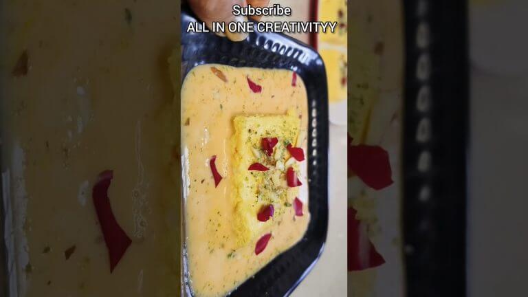 Won 1st Prize in 5 Min. Fireless Cooking Recipes for Competition Soft Tasty Fluffy Kalakand Rasmalai