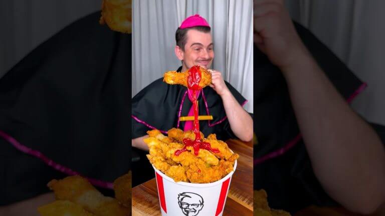 How to make surprise FRIED CHICKEN?😅❤️🍗| CHEFKOUDY