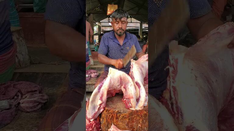 Cutting Beef Rib by Expert Butcher 902 #bbqmeat #beef #freshmeat #butcher #bbq @MeatChoppersBD​