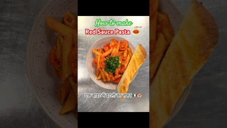 Chef |skills |Red sauce pasta #shorts #short #foodie #asmr #cookingshorts #ytshorts #cooking  #food