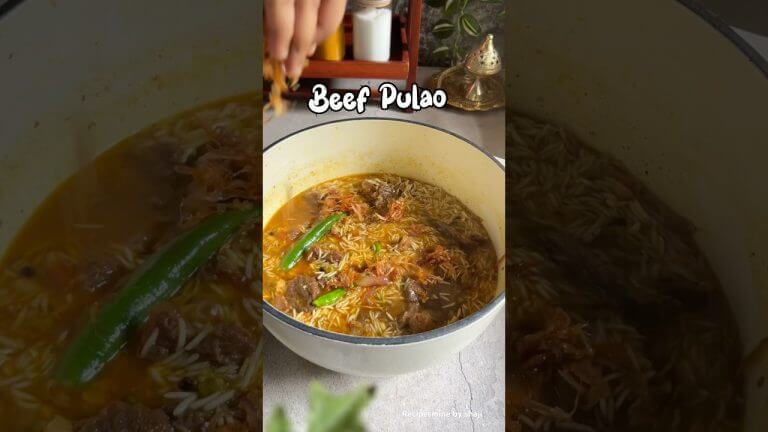 Beef pulao in 30minutes😍easy & tasty #shorts #recipereels