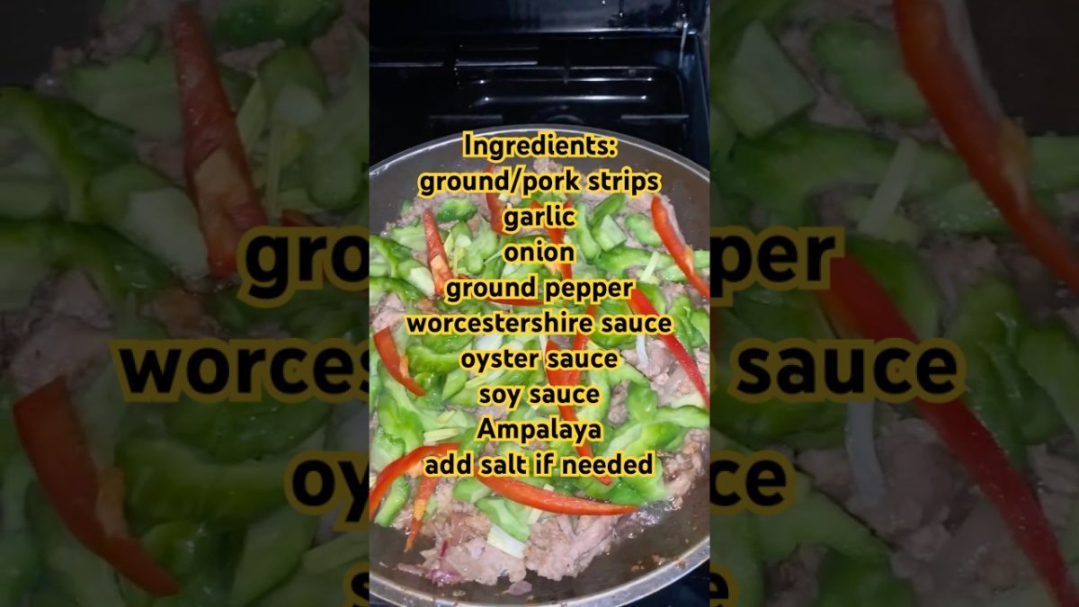 Easy way To Cook Ampalaya con Carne #cooking #foodie #shorts