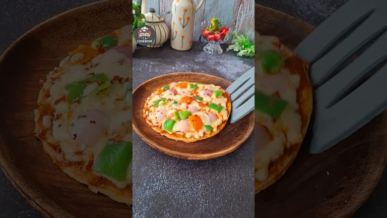 Viral Roti Pizza #shorts #leftoverrotirecipes