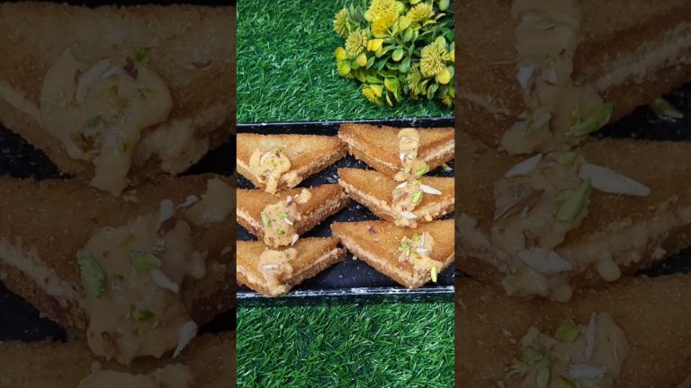 bread sweet recipe | ब्रेड की रेसिपी | dessert bread recipe #shorts #mykitchen