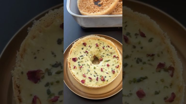 Perfect Jalidar Malai Ghevar Recipe #shortsviral #shortsfeed #shortsvideo #ghevar #shorts