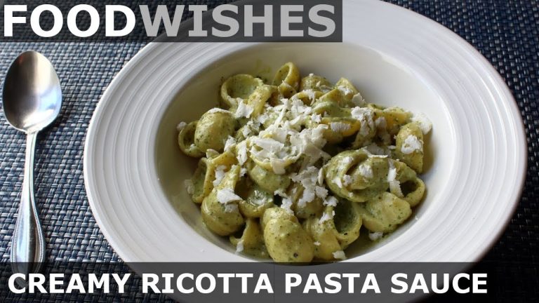 Creamy Ricotta Pasta Sauce – Food Wishes
