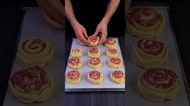 No one will guess how you cooked it! Quick Appetizer with Minced Meat #shots #cooking #recipe