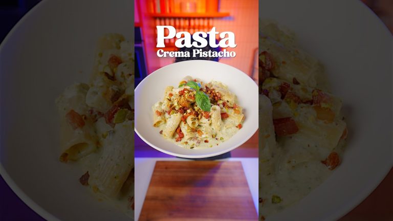 Pasta con Crema de Pistacho