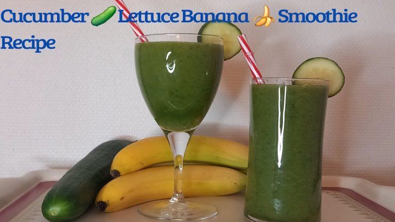 Discover the Surprising Cucumber Lettuce Banana Smoothie Recipe!