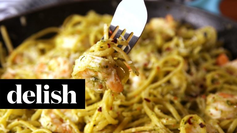 Shrimp Pesto Pasta | Delish + Realtor®