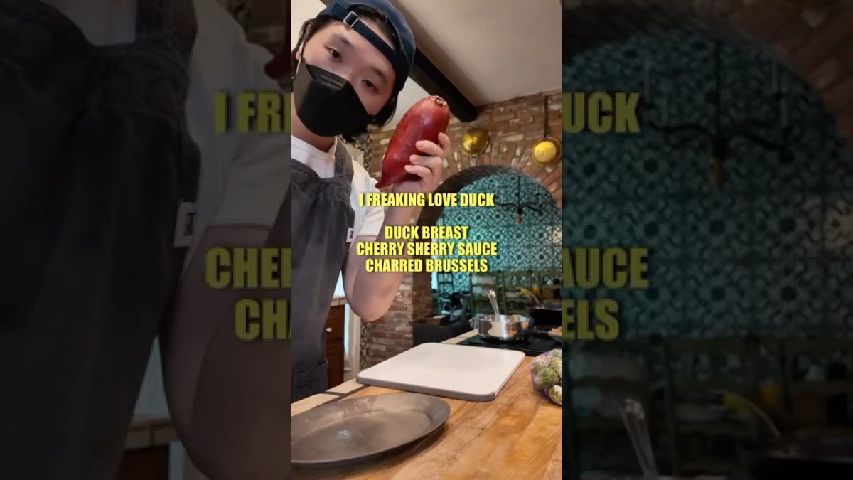 What I made as a personal chef in Beverly Hills. Duck breast. Cherry Sherry Saba Reduction