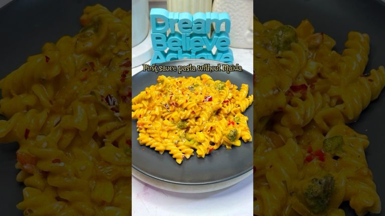Pink Sauce Pasta Without Maida | बिना मैदा के पिंक सॉस पास्ता #recipe #pasta #shorts