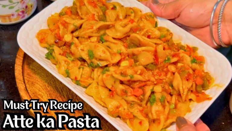 रोज़ जान बूझकर आटा बचाओगे जब एक बार ये टेस्टी नाश्ता बनाओगे | Gehu ke Aate ka Pasta | Homemade Pasta