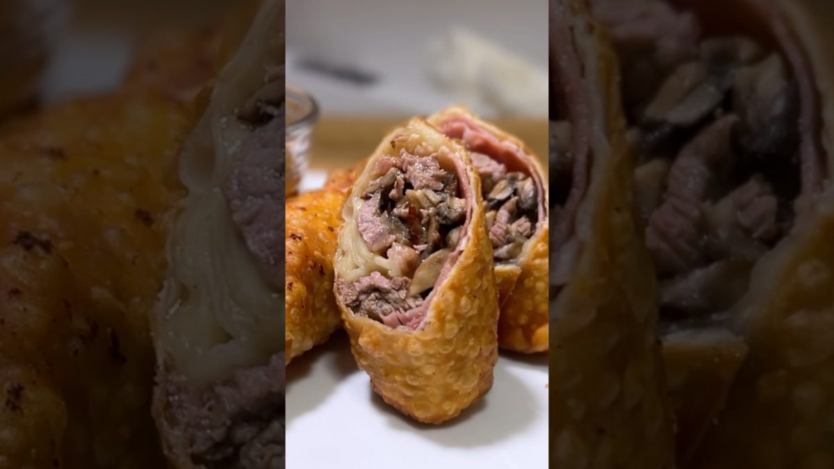 Beef Wellington Eggrolls?!? #recipe #cooking #shorts #trending #appetizer