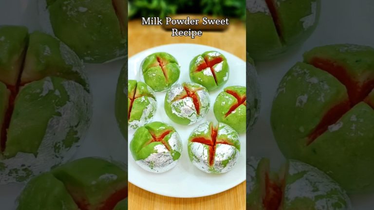 Milk Powder ladoo | Milk Powder Sweet Recipe #milkbread #burfi #sweetbread #recipe
