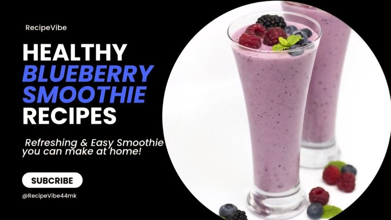 How to make a Blueberry Smoothie at home!