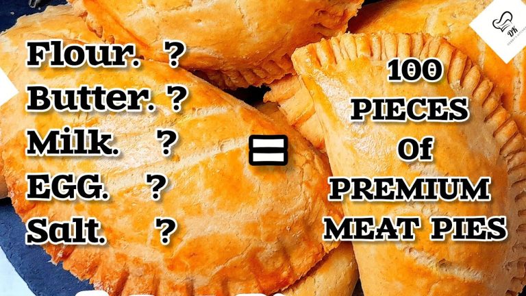Meat pie dough ingredients that make up to 100 pieces of Nigerian meat pie recipe