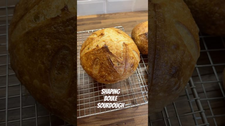 Shaping Boule (Round) Sourdough #shorts