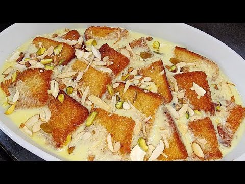 Easy Dessert Ready in 15 Minutes | Only Bread and Milk  | Shahi Tukda | indian dessert recipes