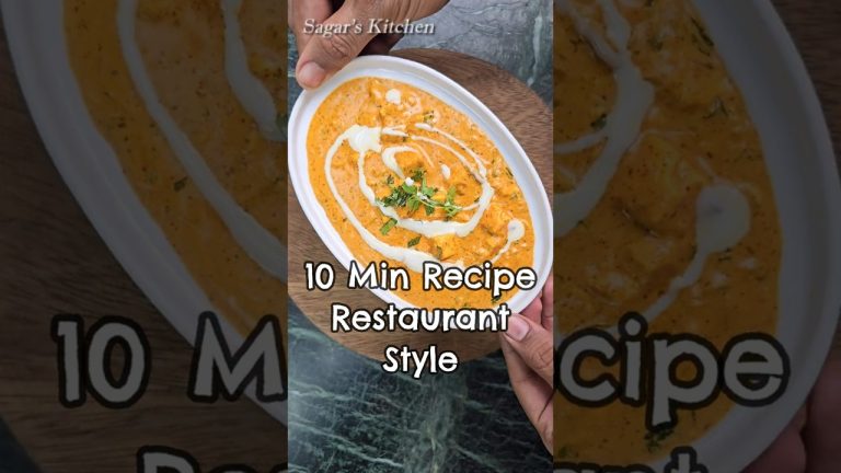 Instant 10 min Restaurant Style Paneer Recipe #Shorts #RestaurantStyle