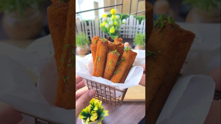 #shorts Crispy Bread Cigar Rolls #easyrecipes #ashortaday