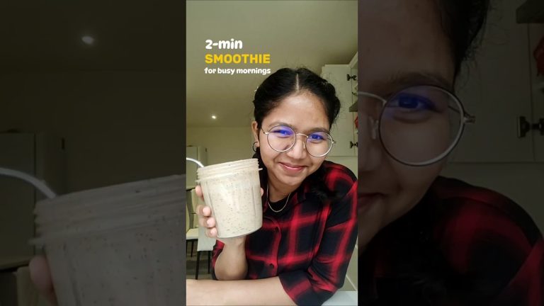 2-min breakfast smoothie that actually keeps you full🥭perfect for busy mornings #mangojuice #recipe