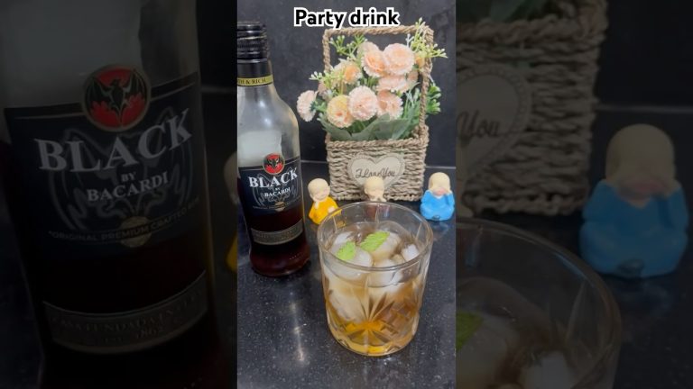 🔥 Bacardi Party Drink in 1 Min! 🍹 Lemonade Mint Drink #shorts #party #trending #ytshorts