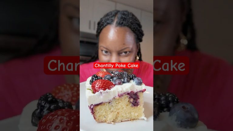 Chantilly Poke Cake 🍓 | The Perfect Crowd-Pleasing Dessert!
