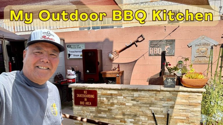 Tour of my Outdoor Kitchen with a Santa Maria Grill