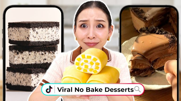 Trying Viral No-Bake Dessert Recipes *OMG* 😱