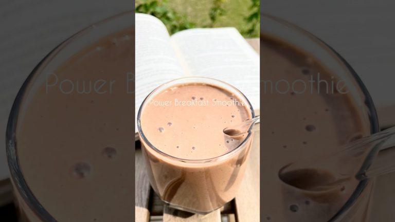 Power Smoothie Banane & Dattes 🍌🍫🥜| Healthy, Creamy & Chocolatey!