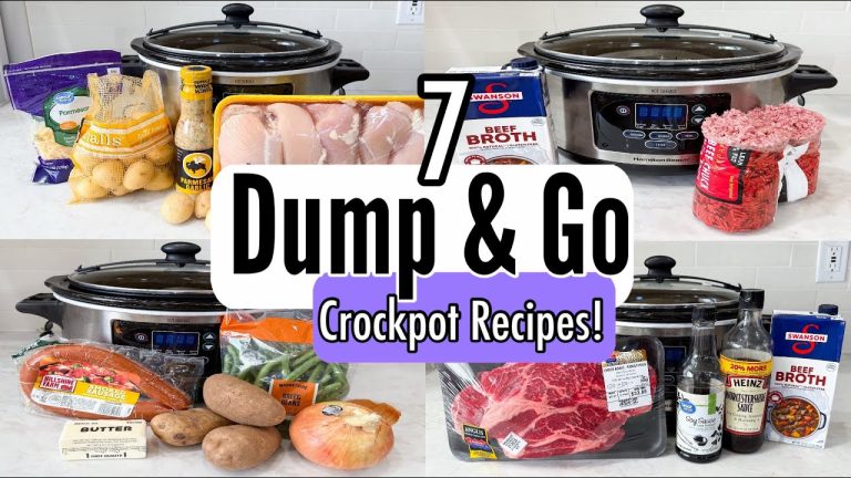 7 MINIMAL STEP CROCKPOT DINNERS | The EASIEST Budget Friendly Slow Cooker Recipes | Julia Pacheco