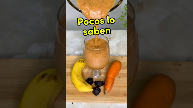 Mezcla banana con zanahoria #recetas