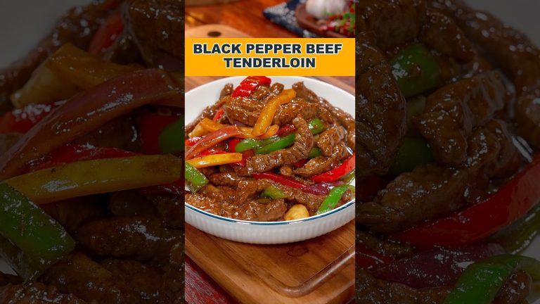 Tasty Recipes😋How to Make Authentic Black Pepper Beef Stir-Fry #shorts #HomestyleCooking  #asianfood
