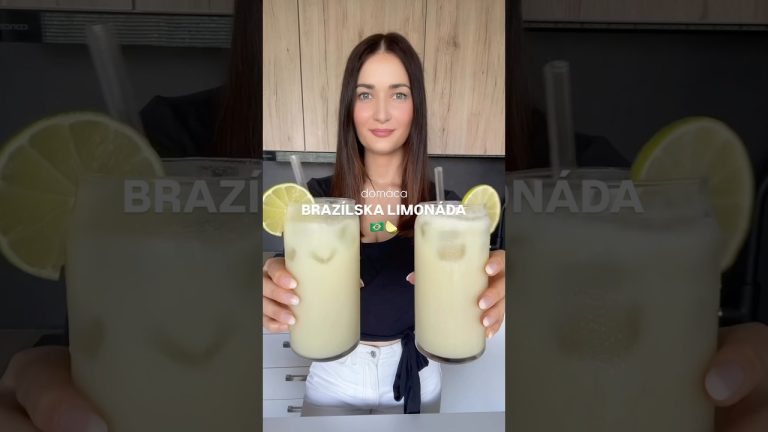Brazílska limonáda 🇧🇷🍋‍🟩 #recept #recipe #lemonade #brazilian #homemade #zdraverecepty