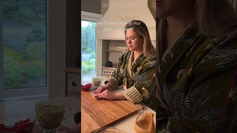 sweet rice paper dumplings #recipe #shorts