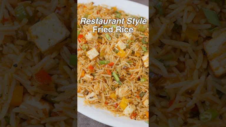 Perfect Paneer Fried Rice Recipe #bharatzkitchen #food #cookingrecipes #recipe