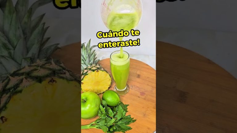 Mezcla apio verde con piña