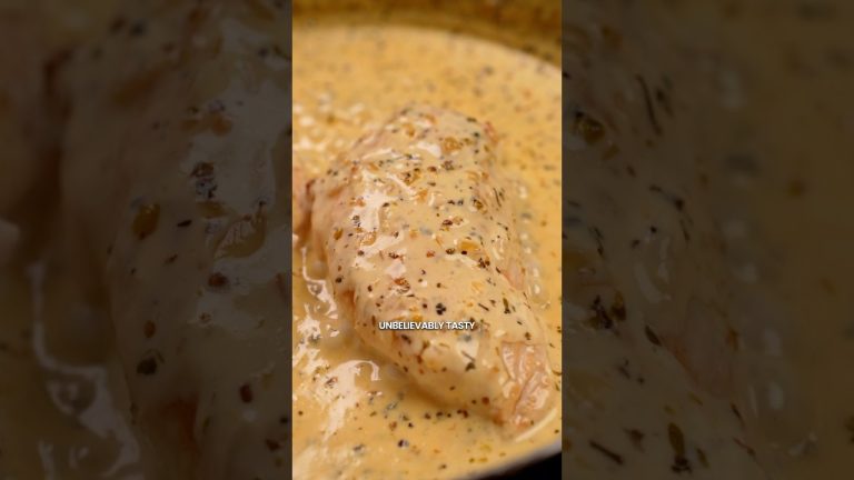 Creamy Garlic Chicken! #garlicsauce #easyrecipe #cooking