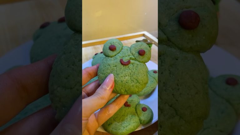 would you try this?🐸 #cookies #recipe #baking #dessert #sweet #easy #foodvideos #cooking #cute