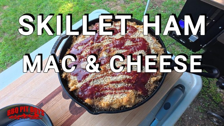 Skillet Ham Mac and Cheese to die for!